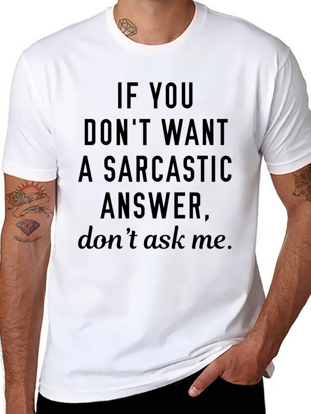 Sarcastic Answer Graphic T-Shirt - Funny Tee