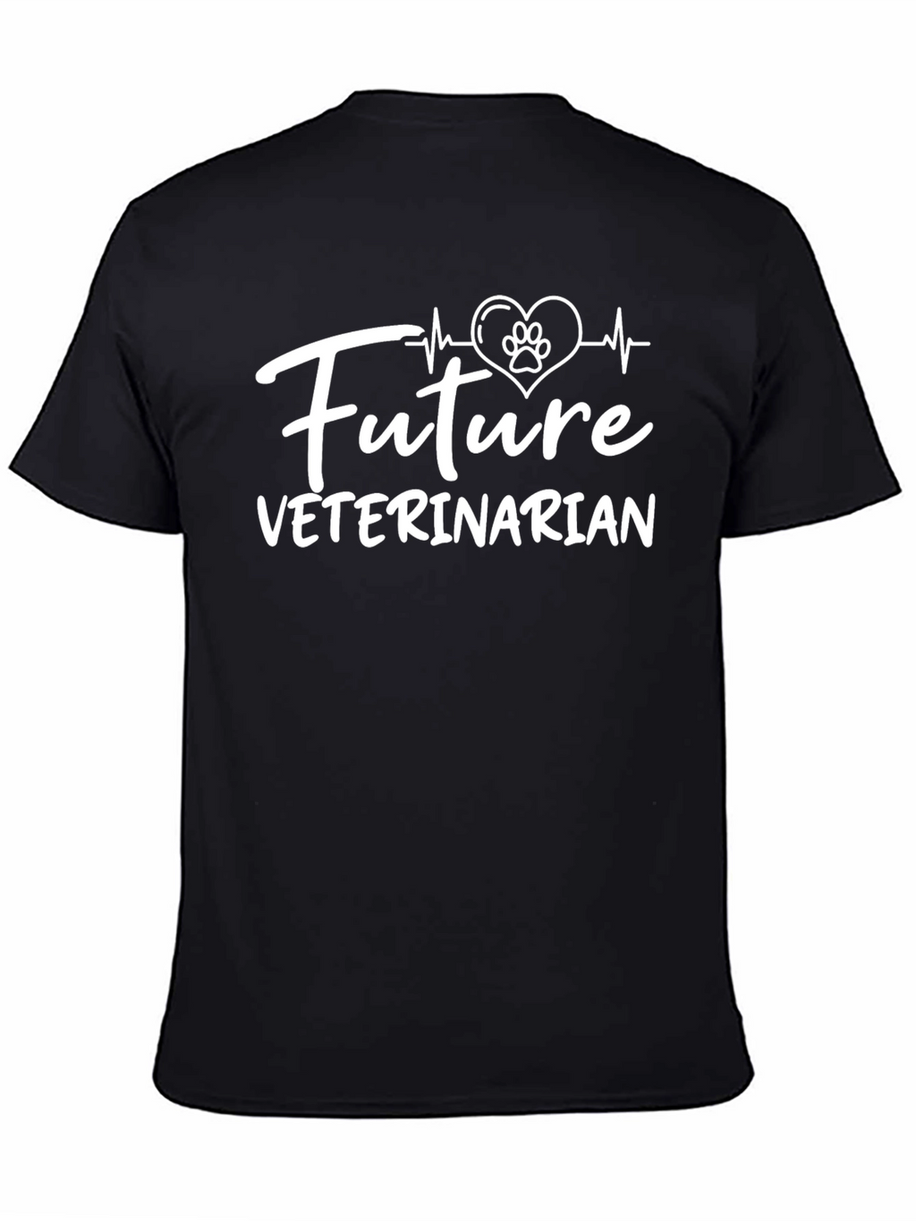 Future Veterinarian T-Shirt - Paw Print Heart