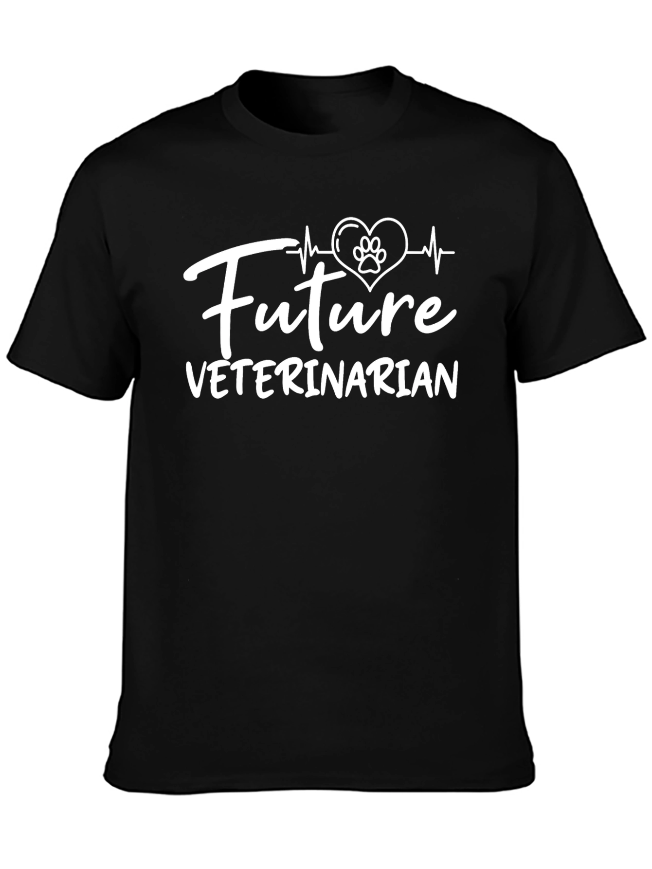 Future Veterinarian T-Shirt - Paw Print Heart
