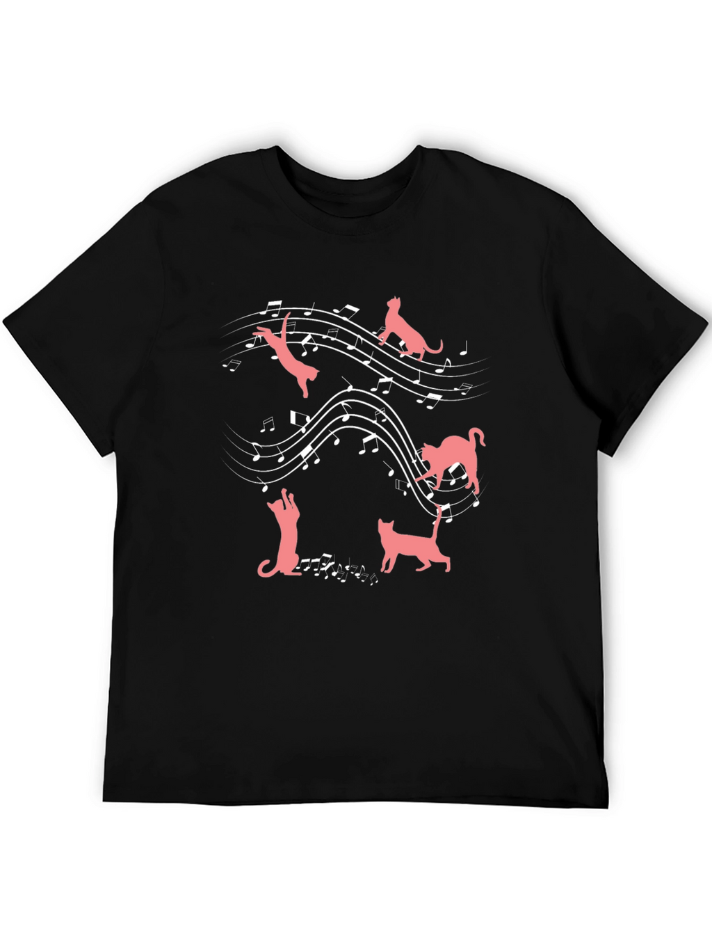 Cats & Music T-Shirt: Feline Harmony Tee