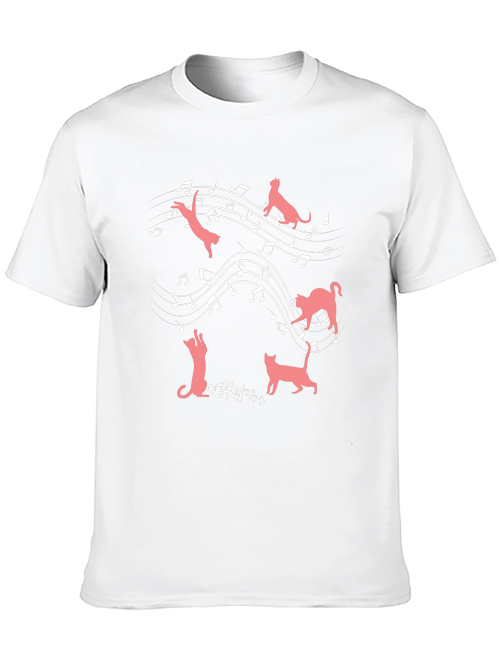 Cats & Music T-Shirt: Feline Harmony Tee