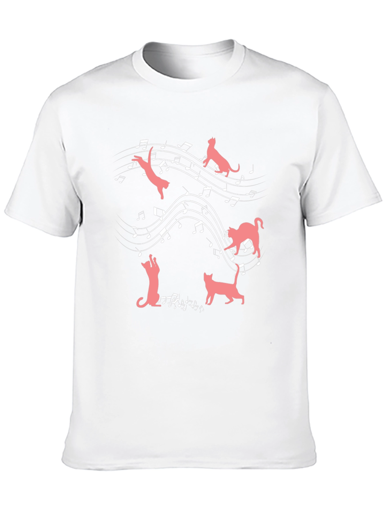 Cats & Music T-Shirt: Feline Harmony Tee