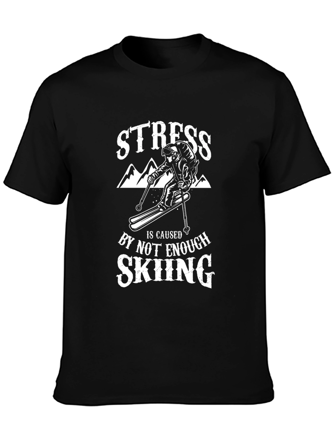 Stress Skiing T-Shirt: Ski Apparel
