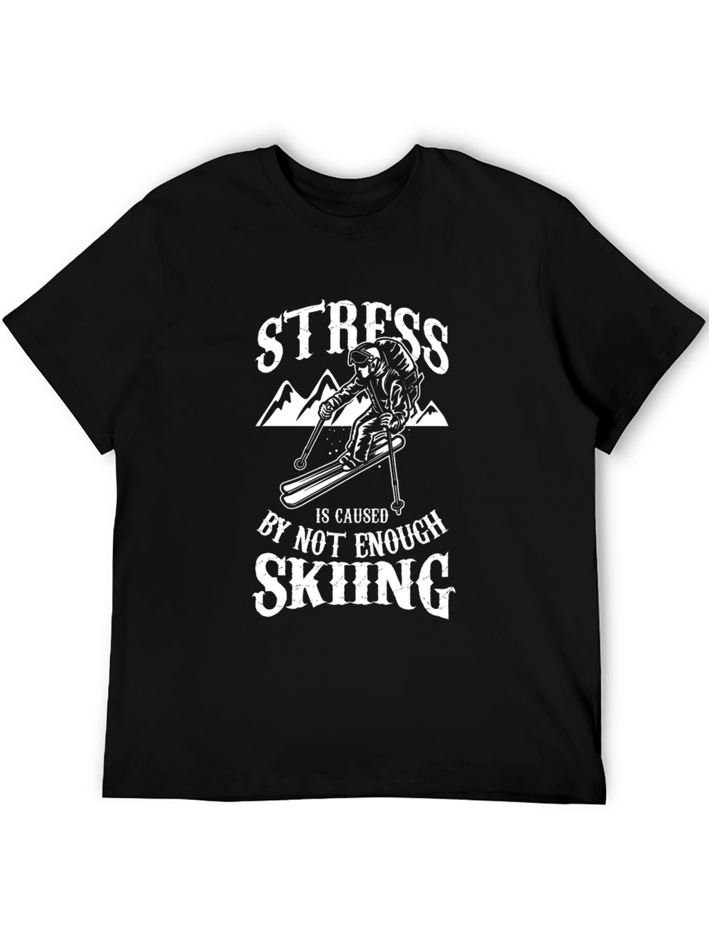 Stress Skiing T-Shirt: Ski Apparel