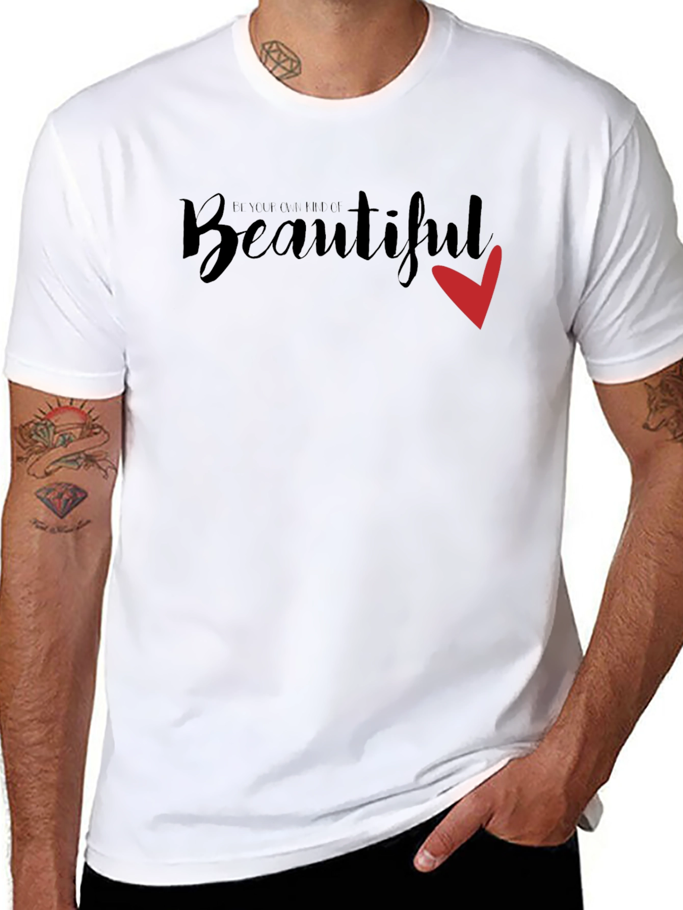 Be You Be Full Beautiful Red Heart T-Shirt