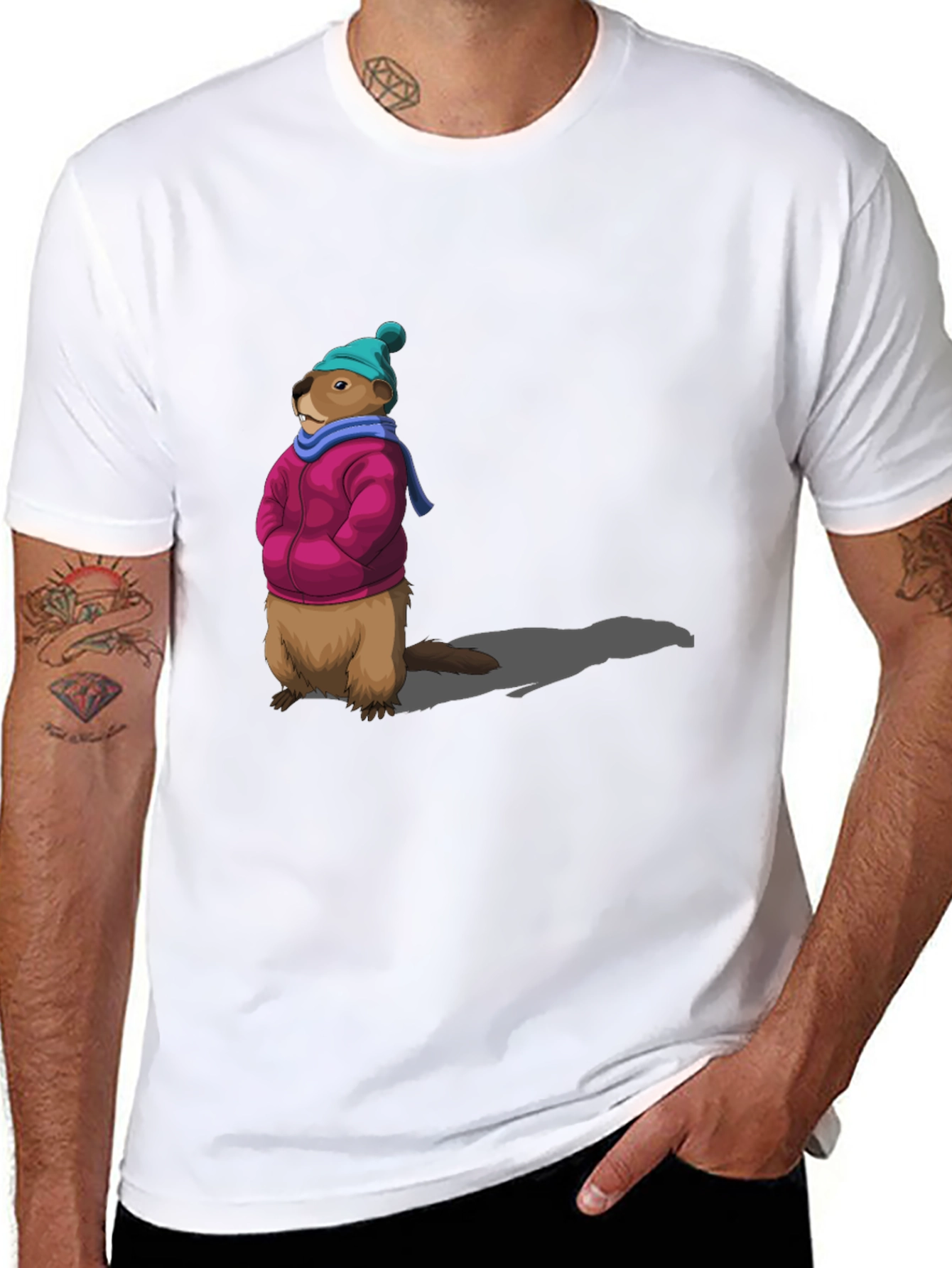 Groundhog Day T-Shirt - Winter Ready Marmot Tee