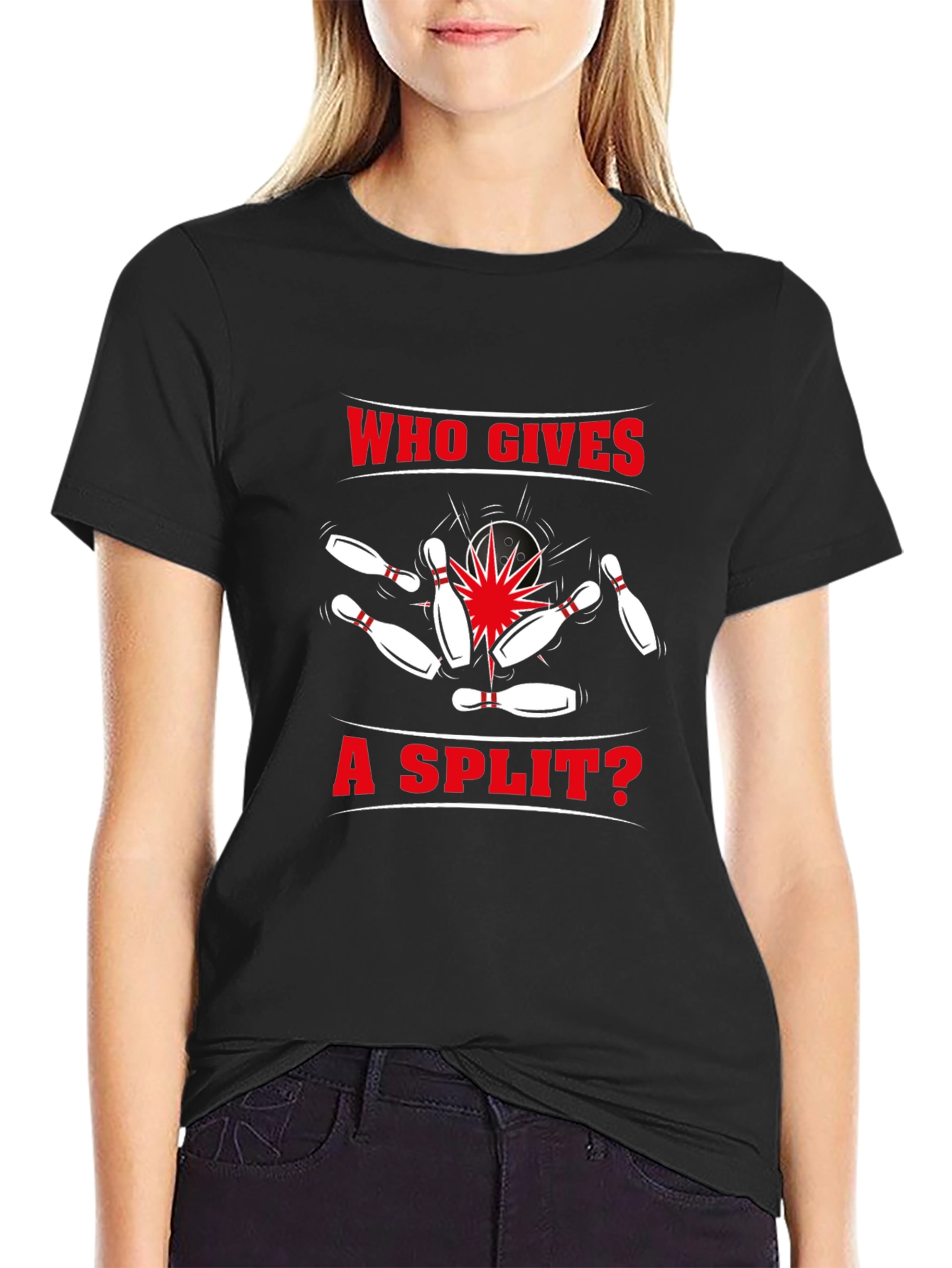 Bowling Split T-Shirt - Who Gives a Split? Design