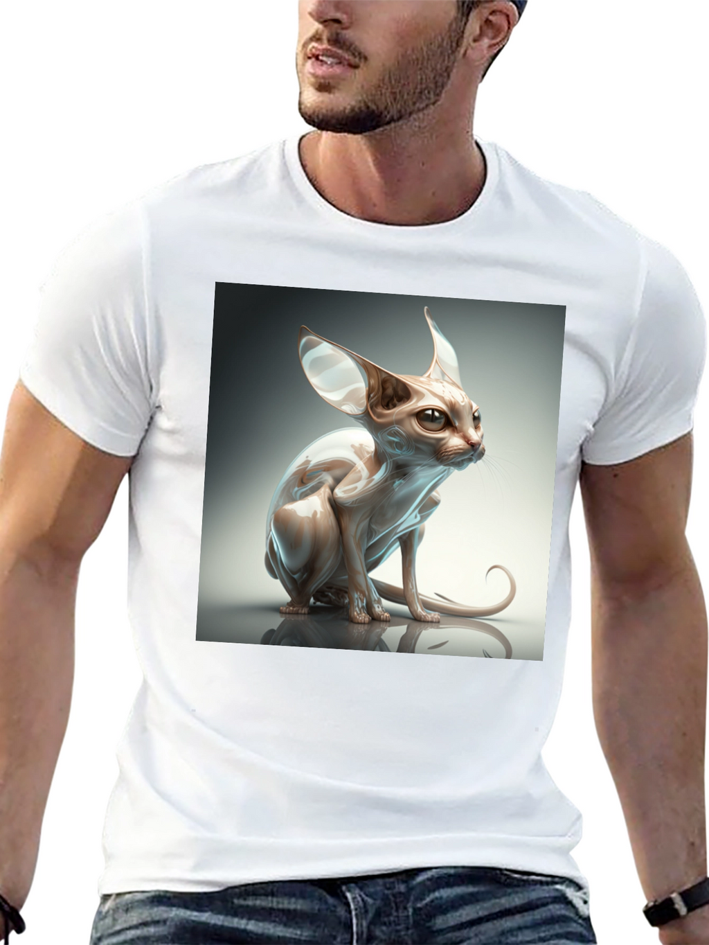 Sphynx Cat Graphic T-Shirt