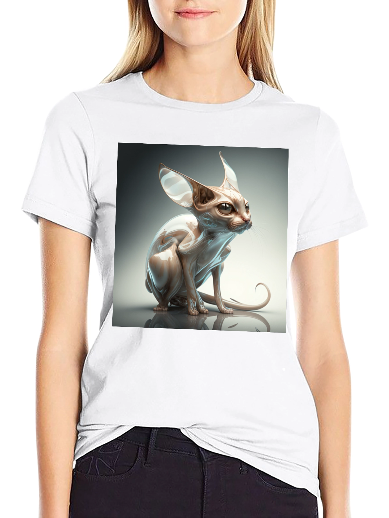 Sphynx Cat Graphic T-Shirt