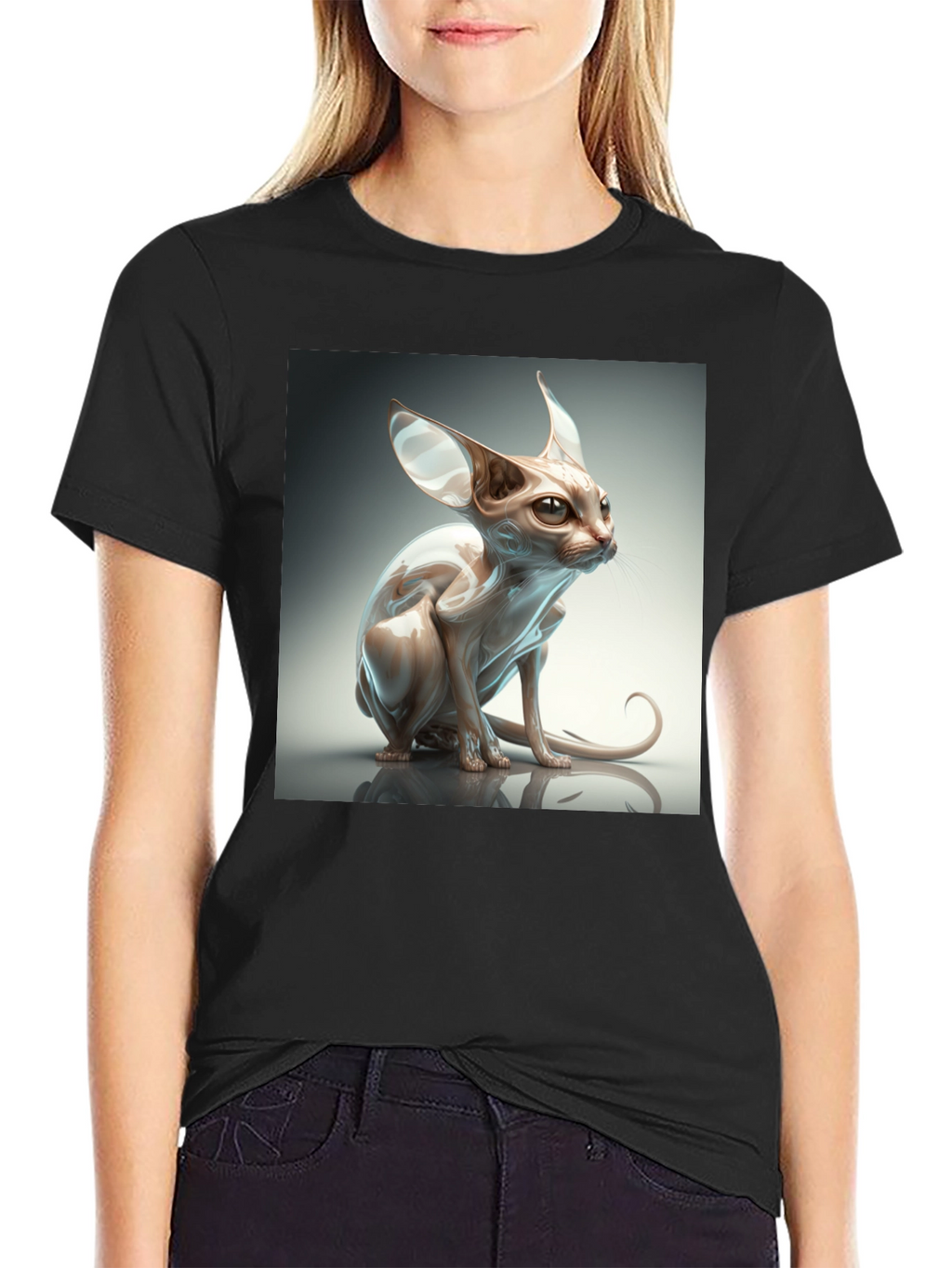 Sphynx Cat Graphic T-Shirt