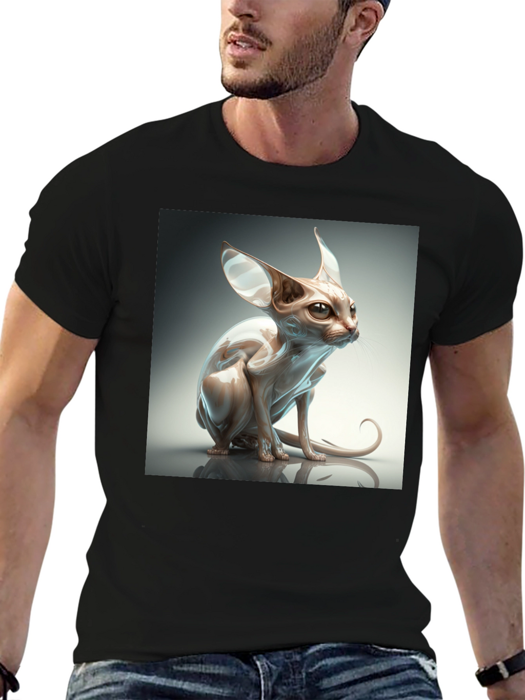 Sphynx Cat Graphic T-Shirt
