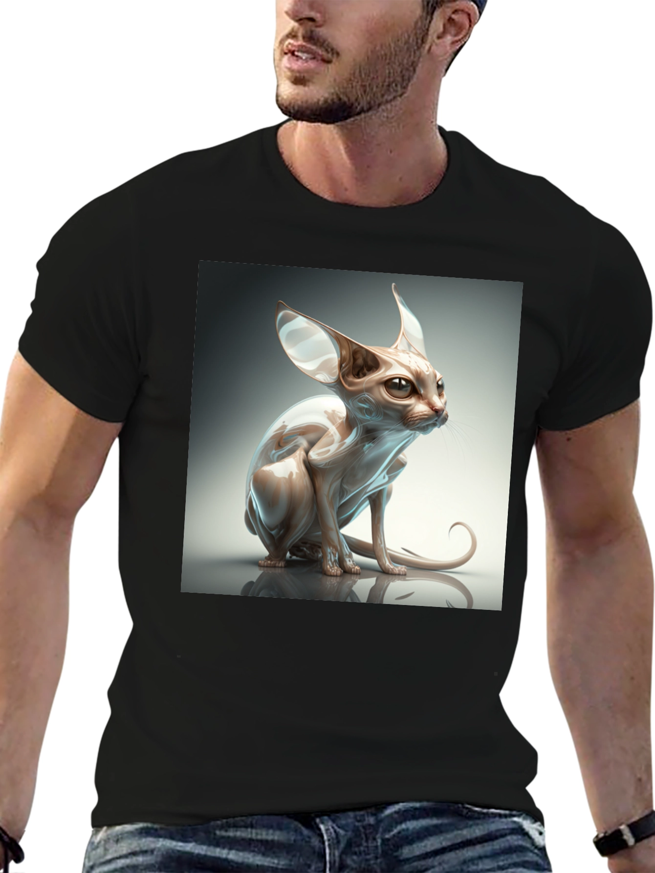 Sphynx Cat Graphic T-Shirt