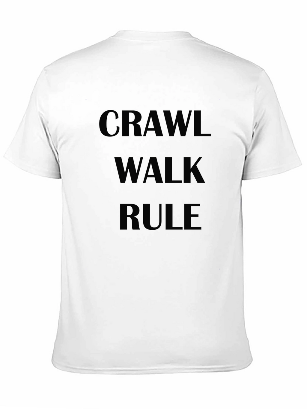 Crawl Walk Rule Graphic Tee - Black T-Shirt