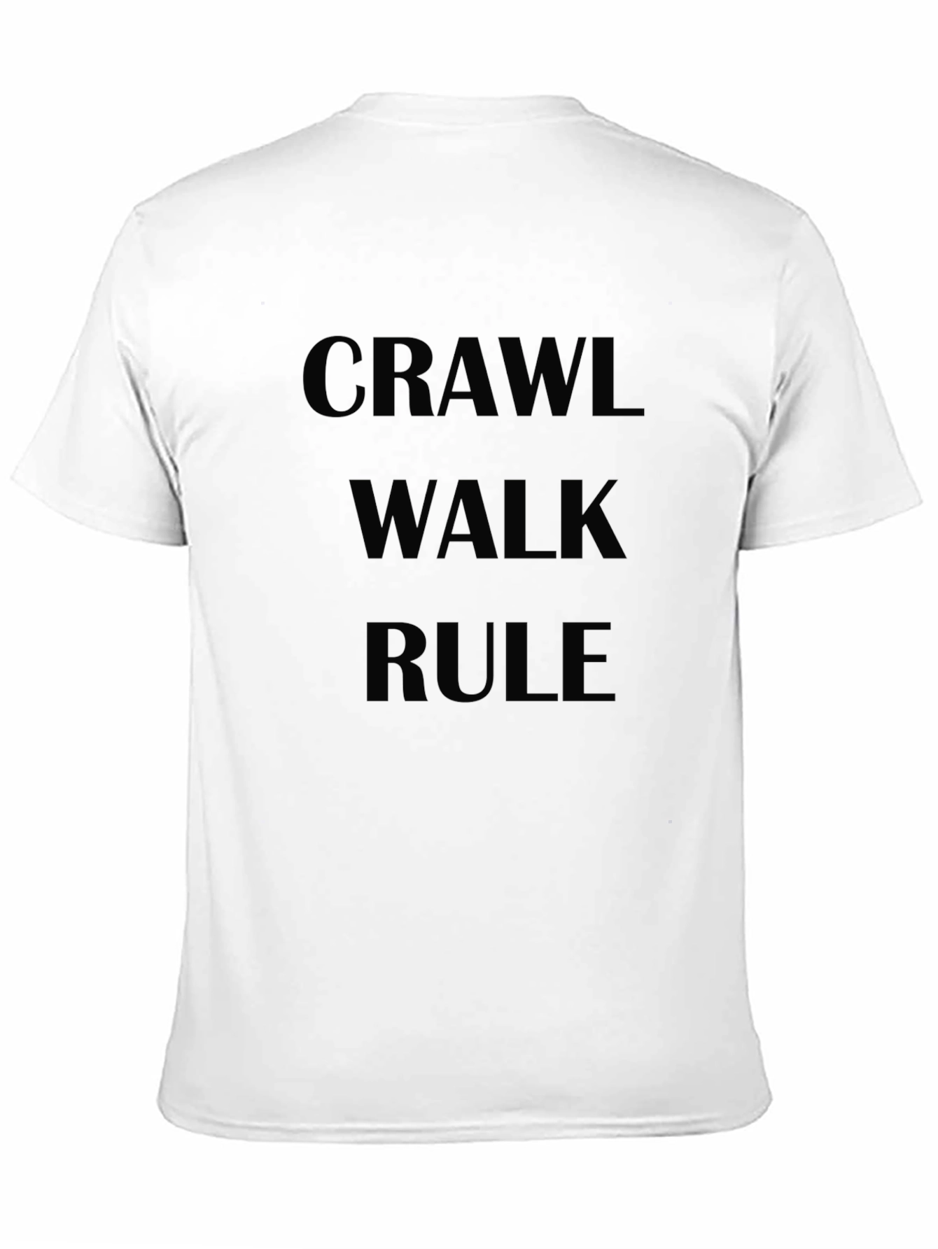 Crawl Walk Rule Graphic Tee - Black T-Shirt