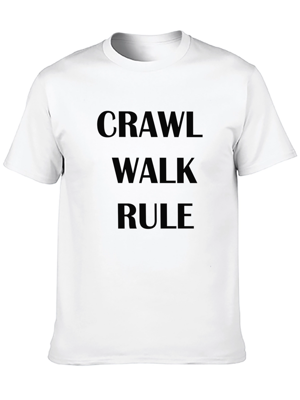 Crawl Walk Rule Graphic Tee - Black T-Shirt