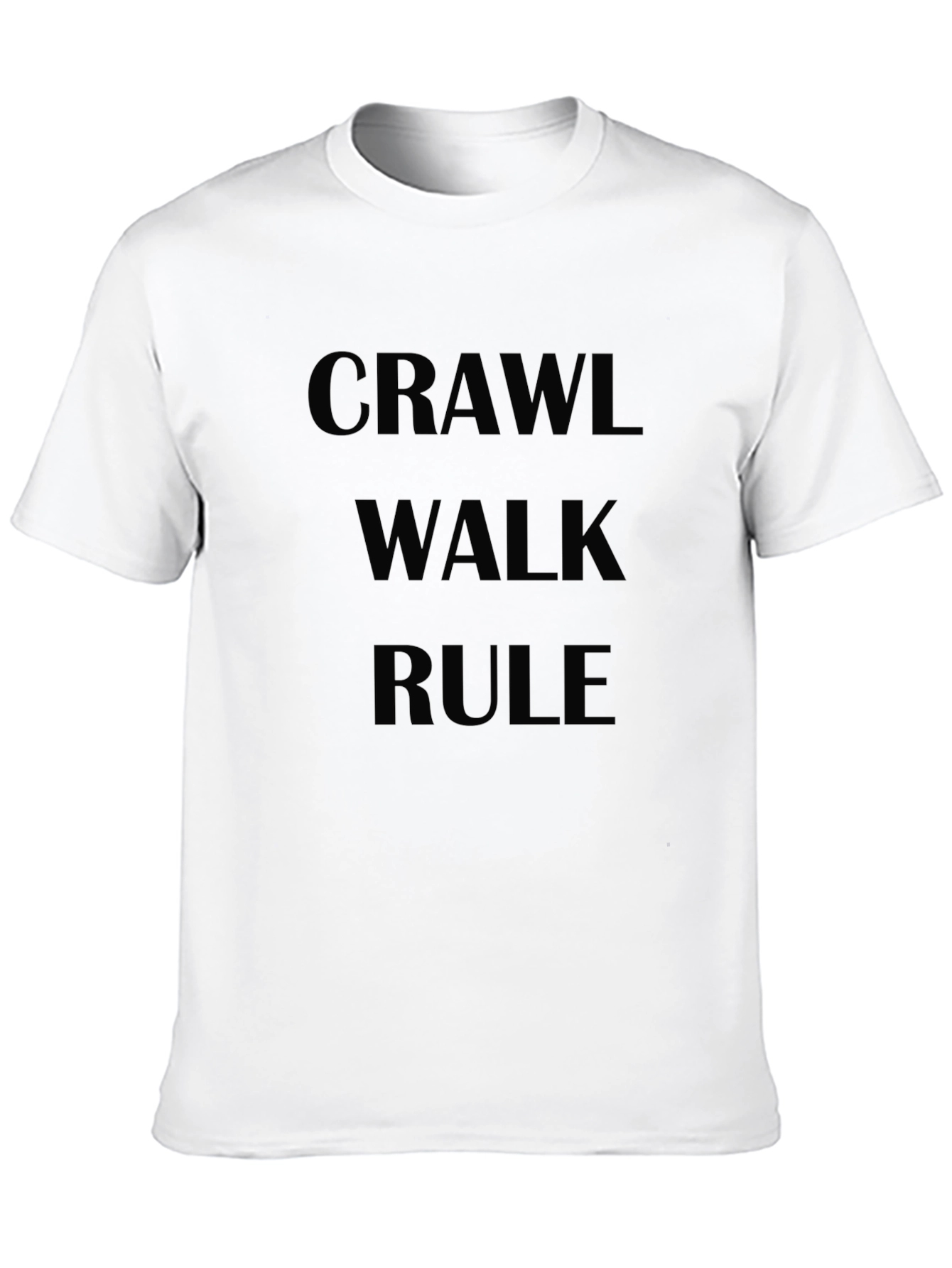 Crawl Walk Rule Graphic Tee - Black T-Shirt