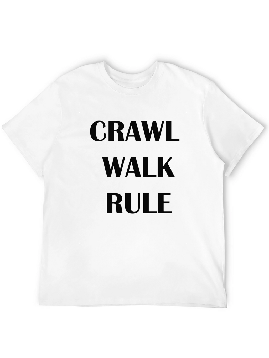 Crawl Walk Rule Graphic Tee - Black T-Shirt