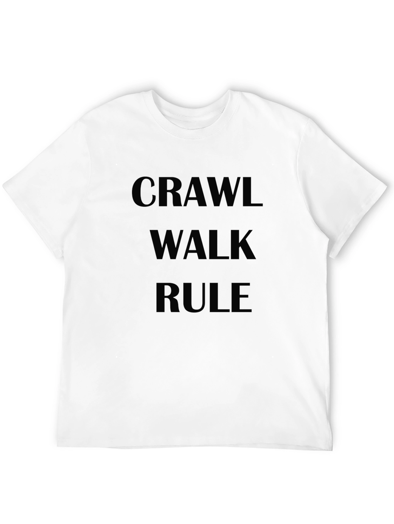 Crawl Walk Rule Graphic Tee - Black T-Shirt