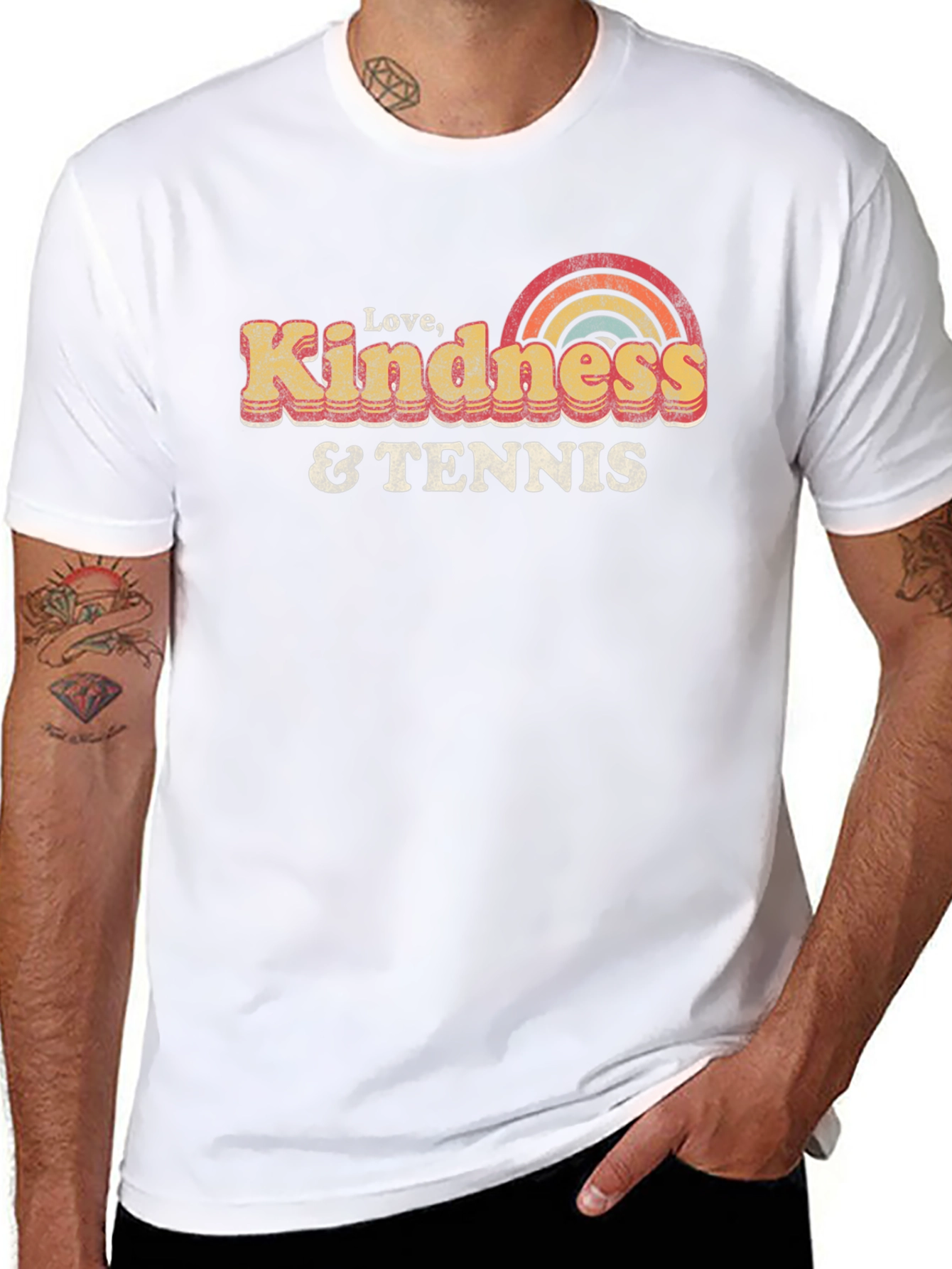 Love Kindness & Tennis Graphic Tee