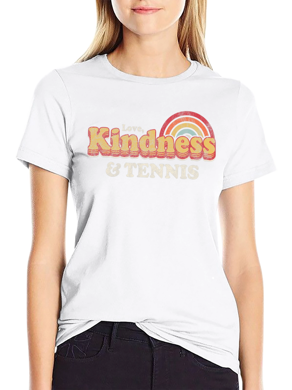 Love Kindness & Tennis Graphic Tee