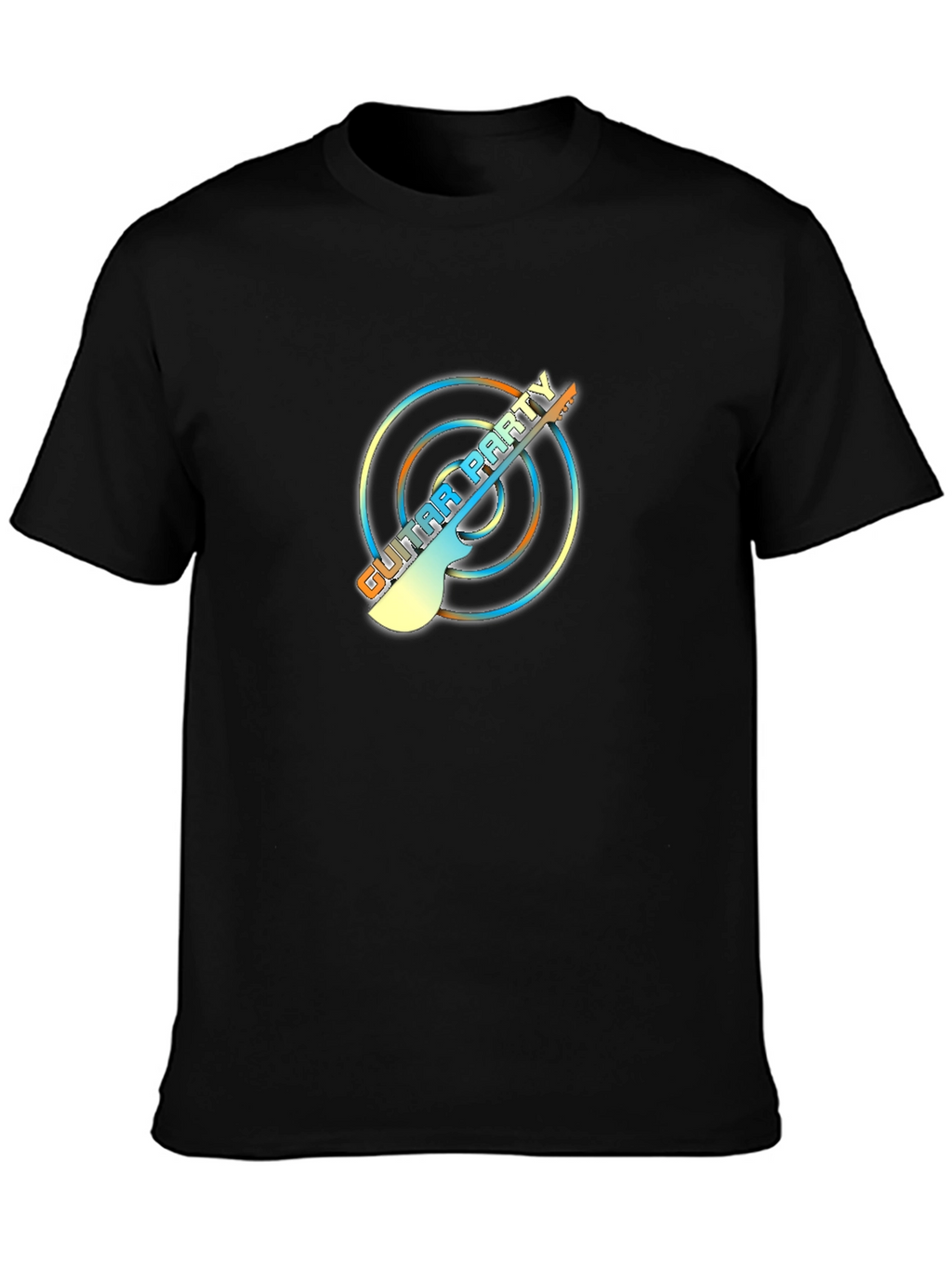 Guitar Party Graphic Tee - Black Unisex T-Shirt