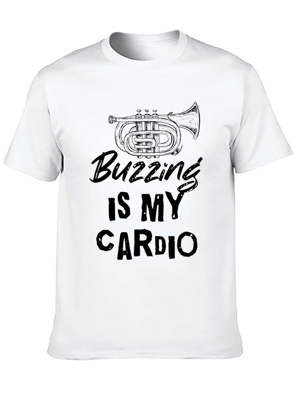 Buzzing Is My Cardio T-Shirt Funny Musician Tee