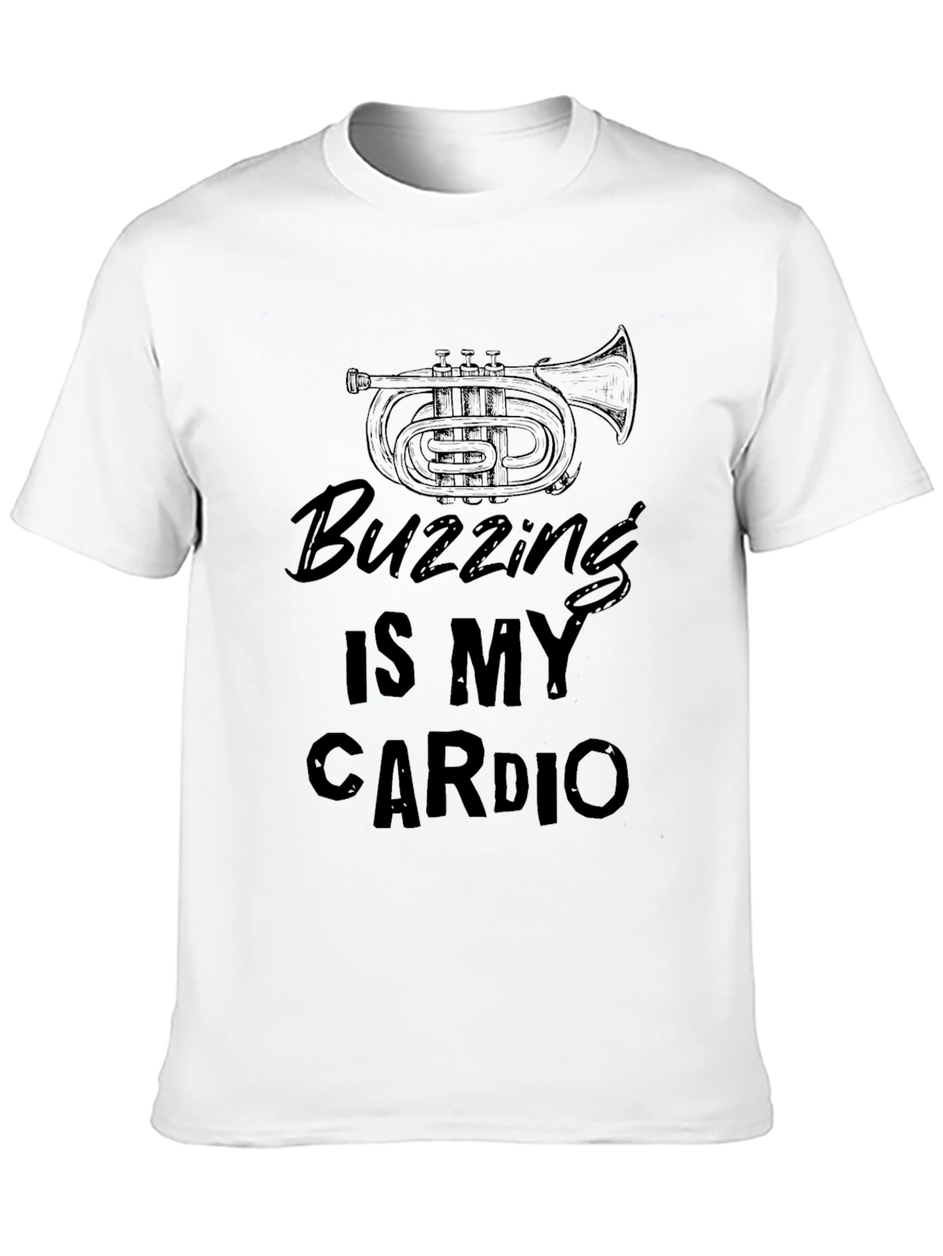 Buzzing Is My Cardio T-Shirt Funny Musician Tee