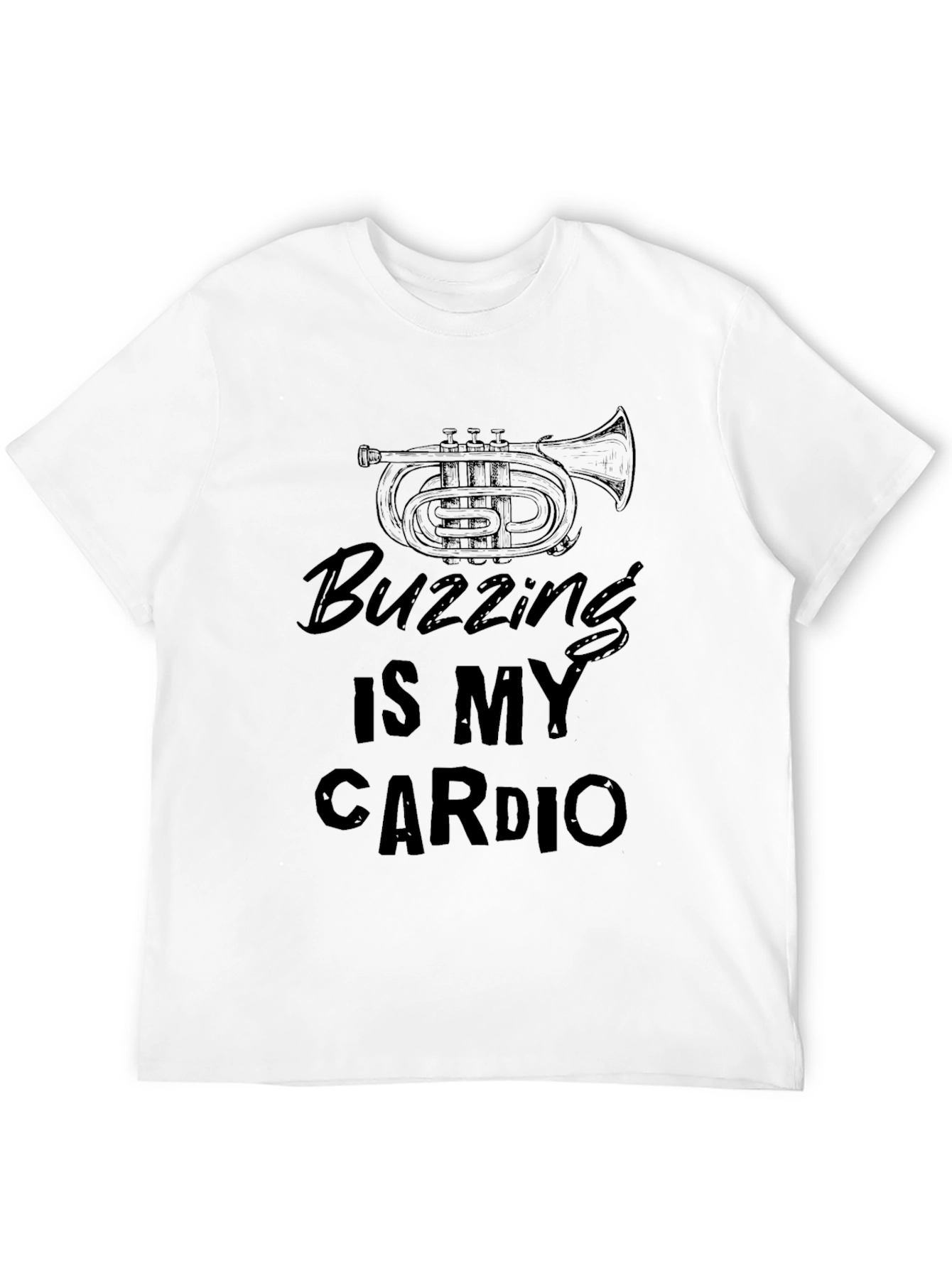 Buzzing Is My Cardio T-Shirt Funny Musician Tee