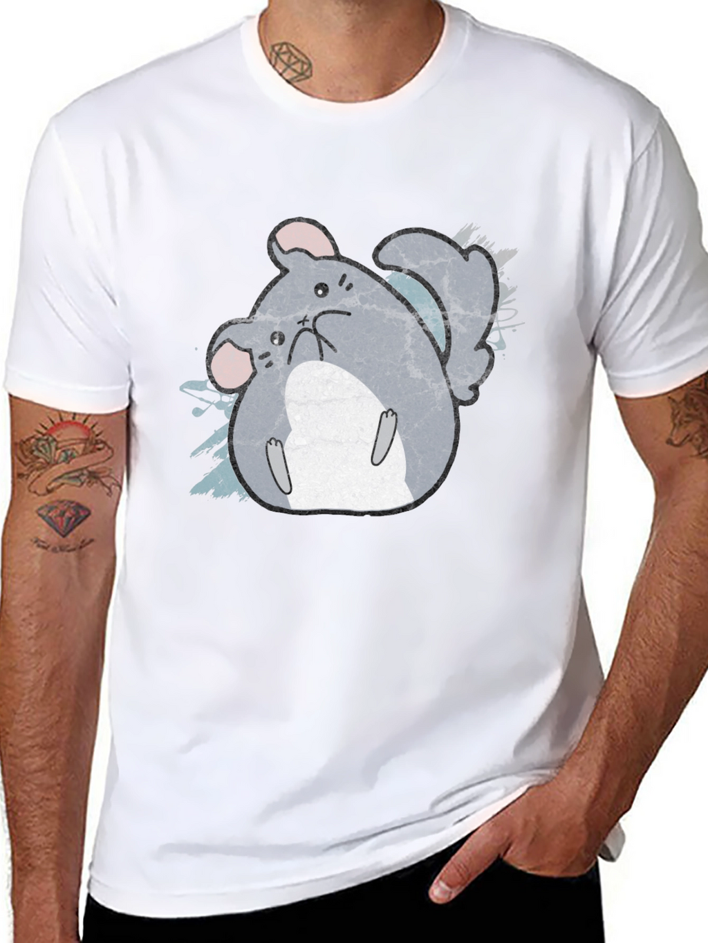 Cute Chinchilla Graphic T-Shirt - Soft Cotton Tee