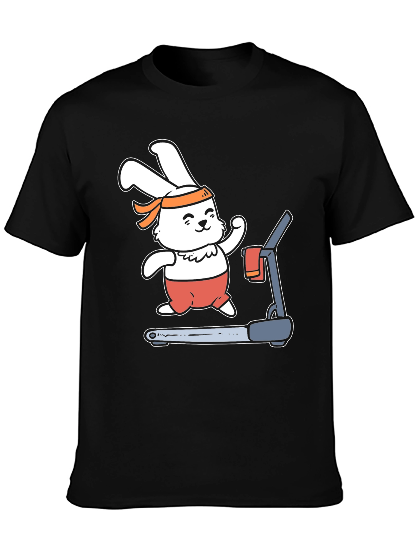 Bunny Treadmill T-Shirt - Fitness Fun!
