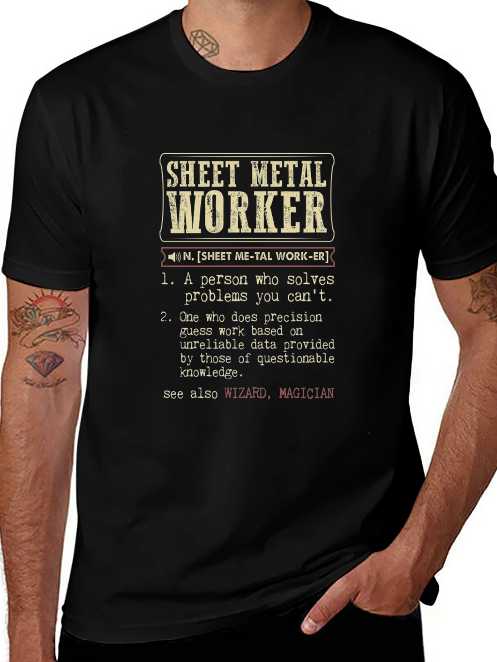 Sheet Metal Worker Definition T-Shirt