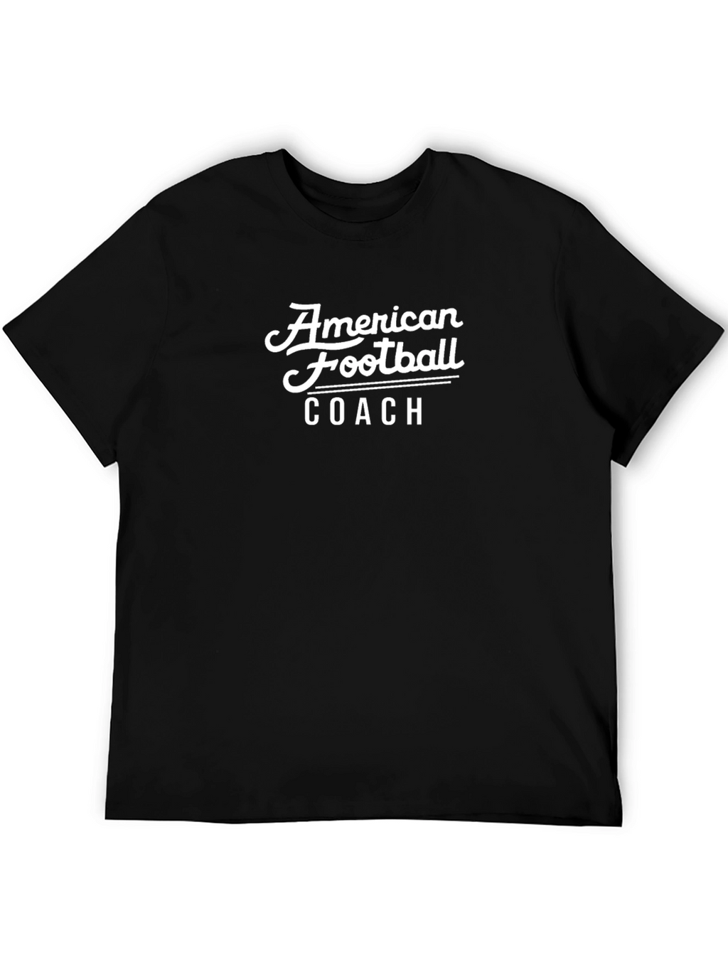 American Football Coach Black T-Shirt