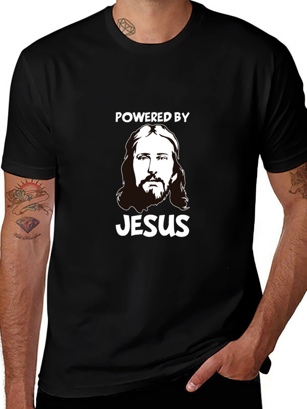 Powered by Jesus Graphic T-Shirt
