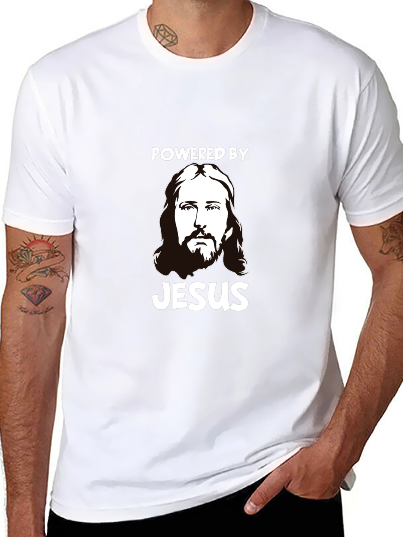 Powered by Jesus Graphic T-Shirt