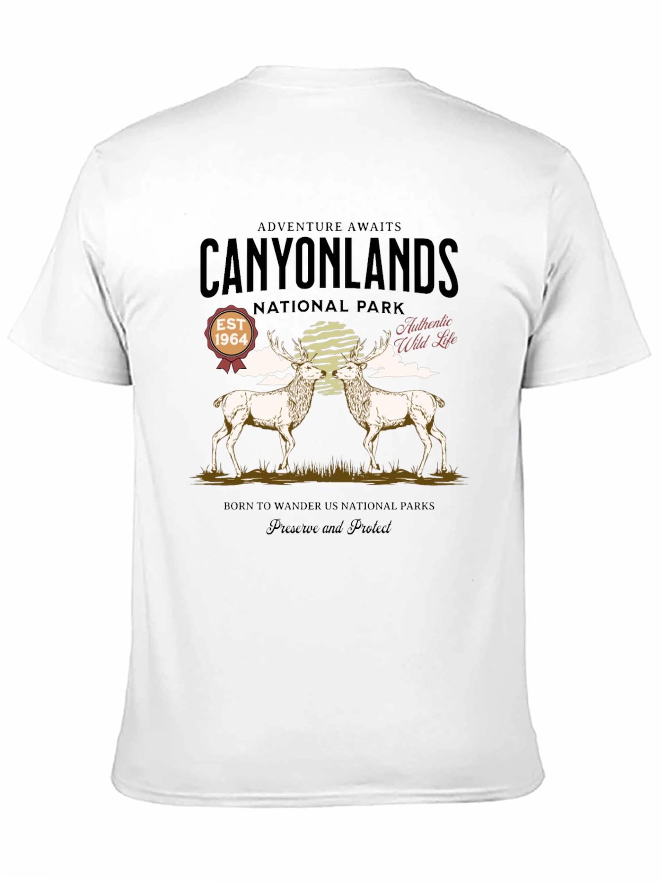Canyonlands National Park Deer Graphic T-Shirt