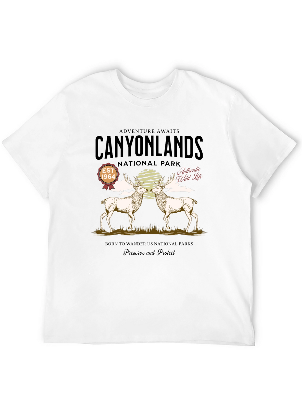 Canyonlands National Park Deer Graphic T-Shirt