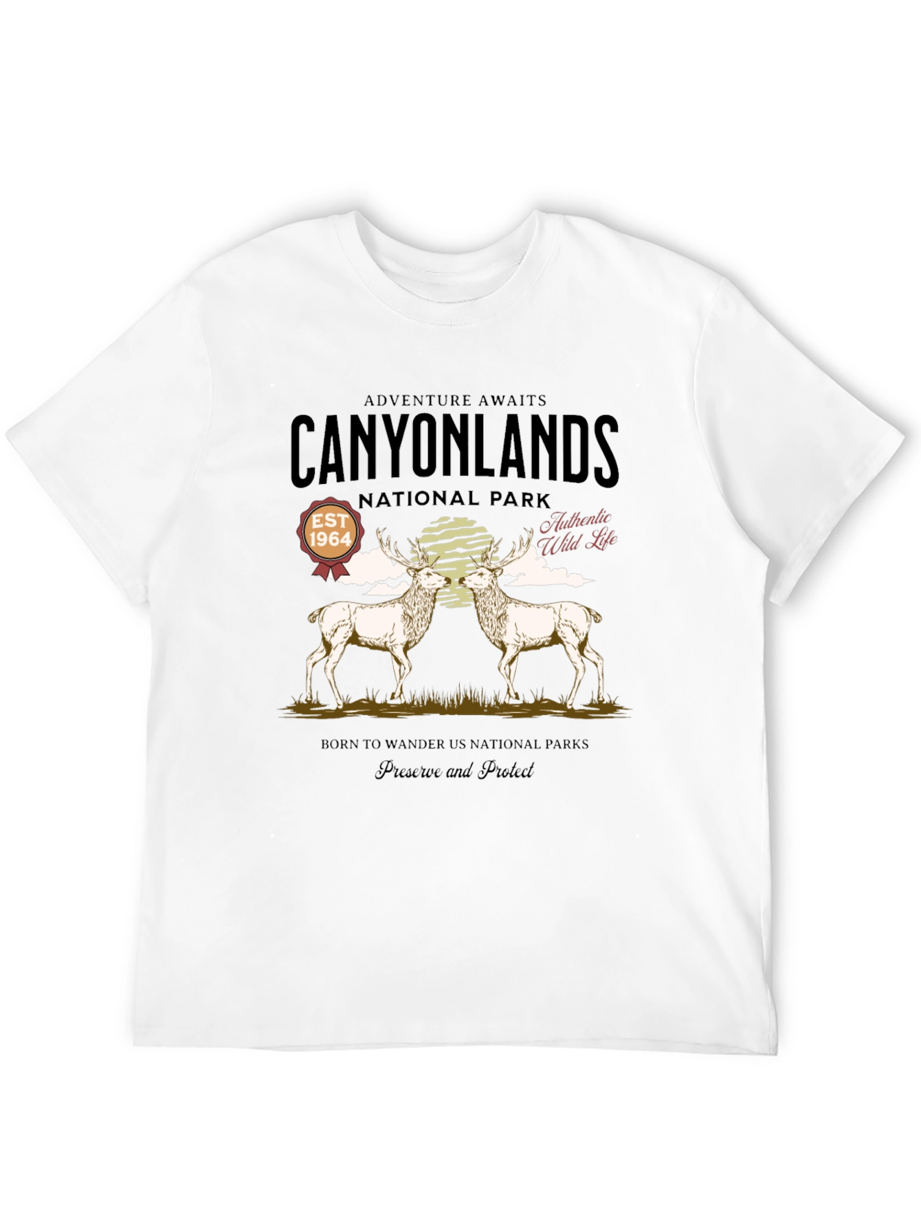 Canyonlands National Park Deer Graphic T-Shirt