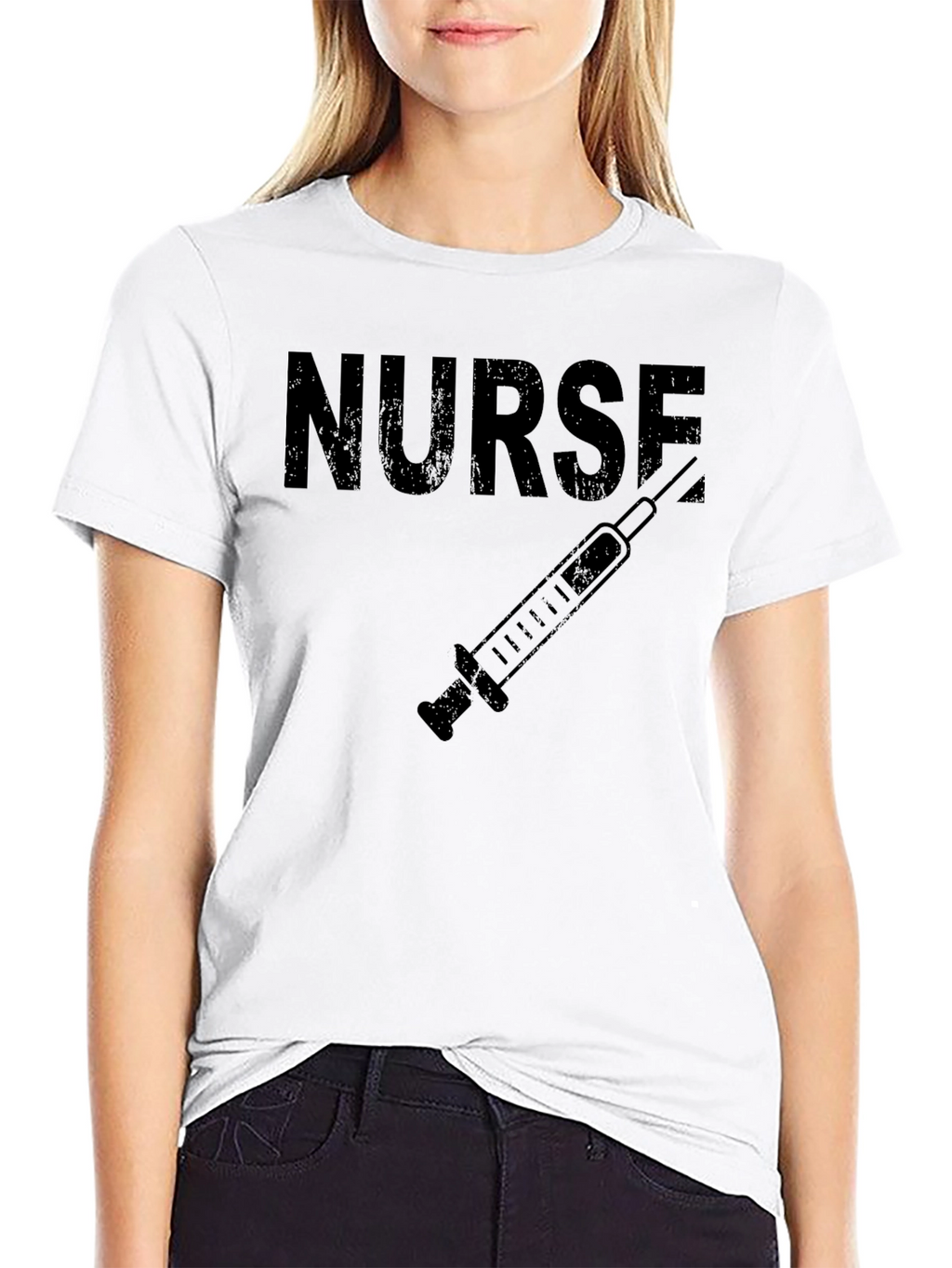 Nurse Syringe Graphic T-Shirt - Unisex Crew Neck