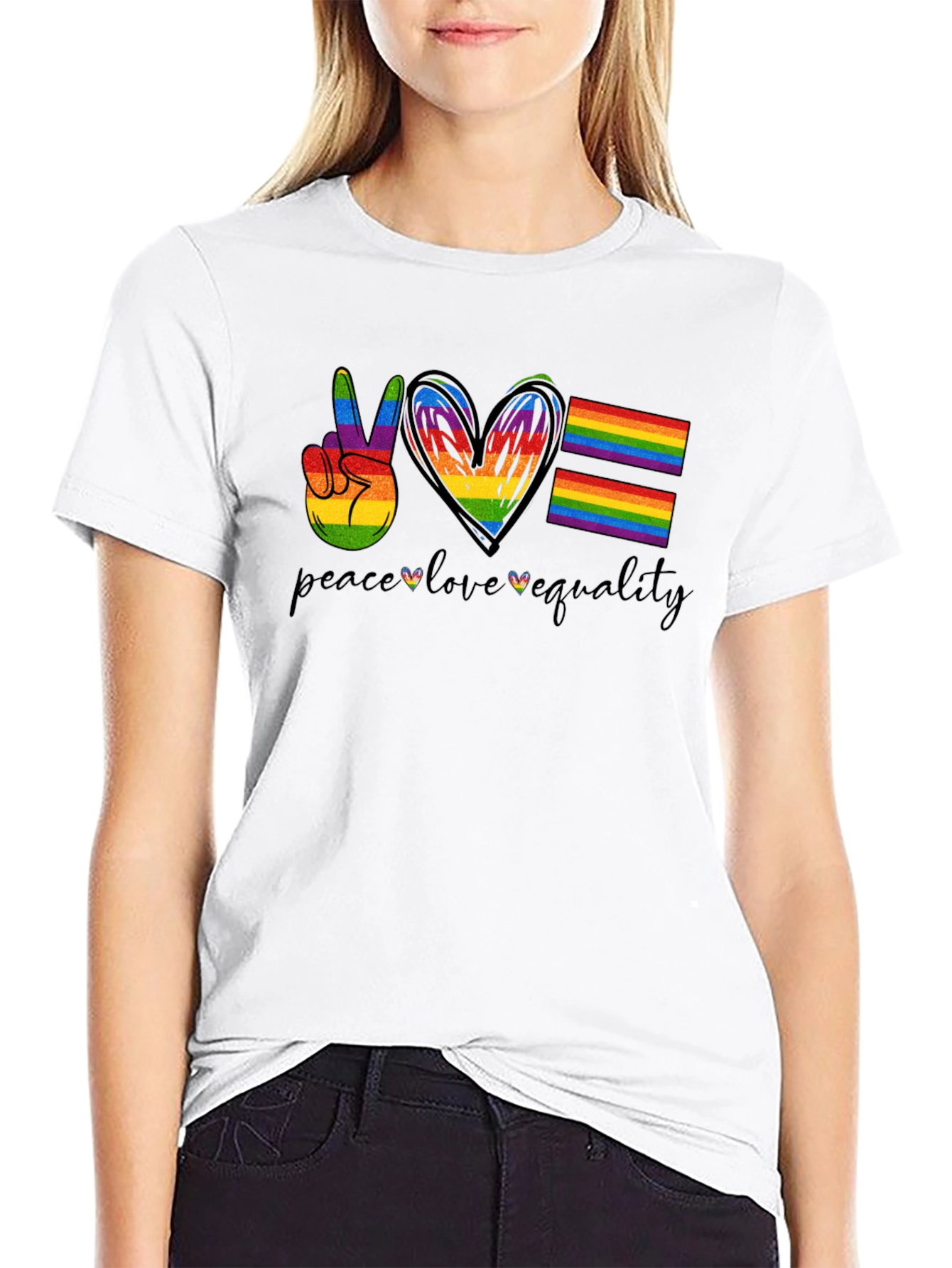 Peace Love Equality LGBT Pride T-Shirt