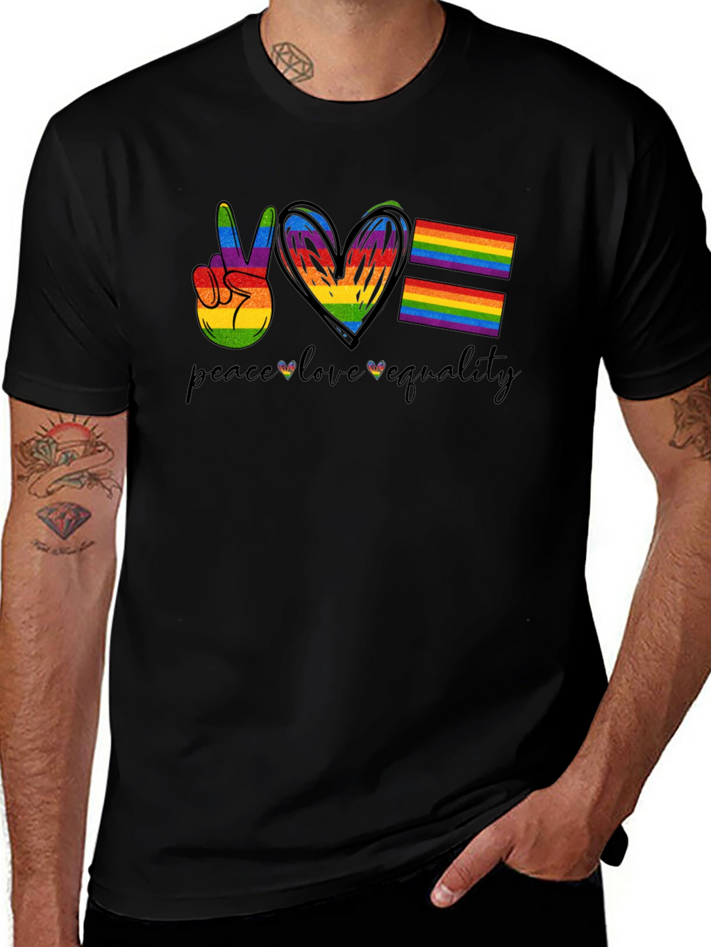 Peace Love Equality LGBT Pride T-Shirt