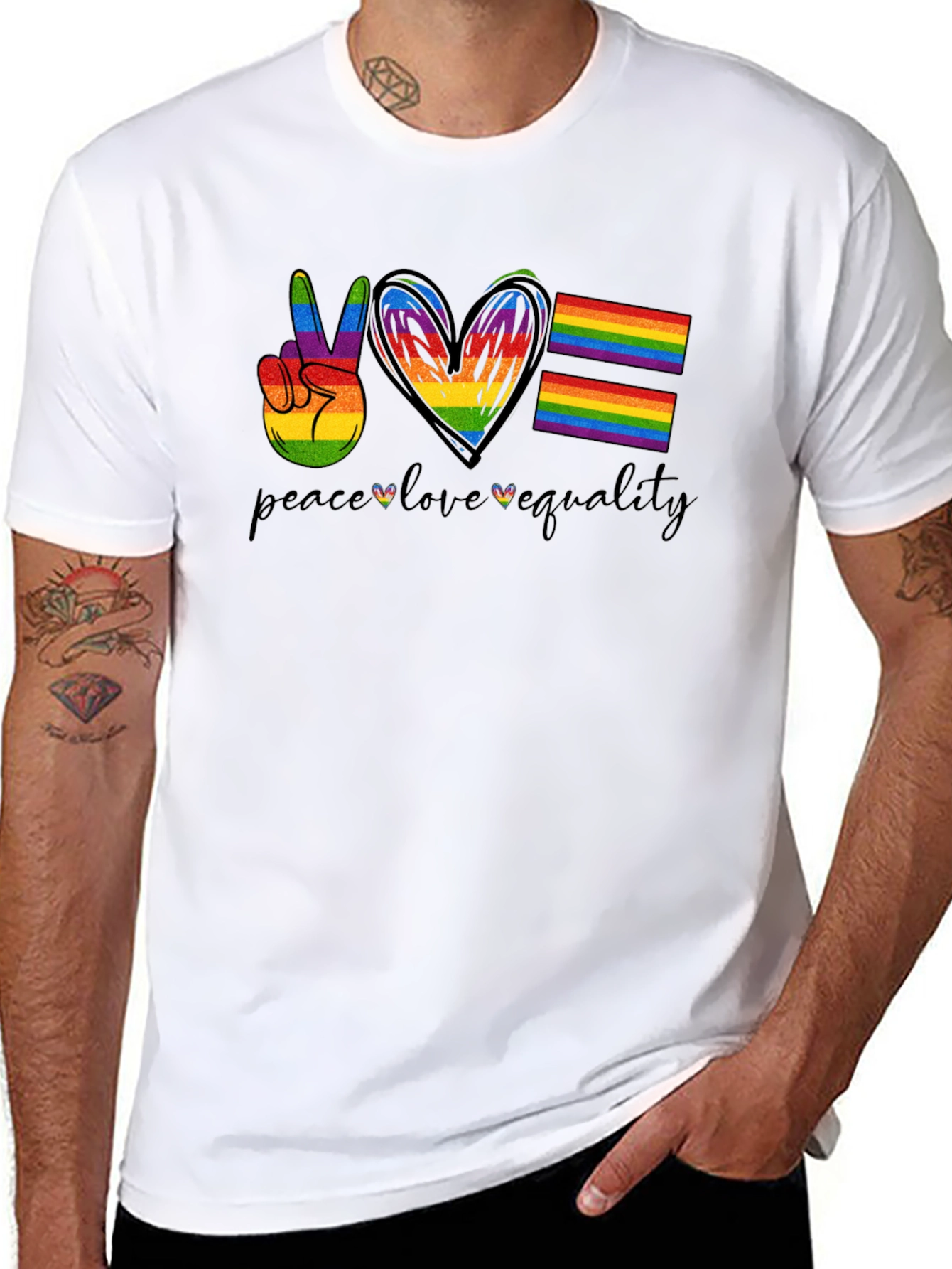 Peace Love Equality LGBT Pride T-Shirt