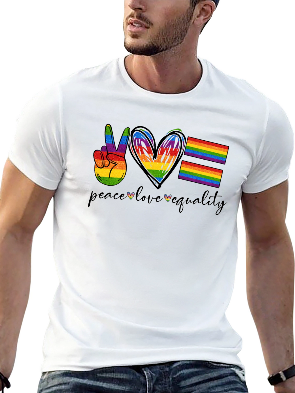 Peace Love Equality LGBT Pride T-Shirt