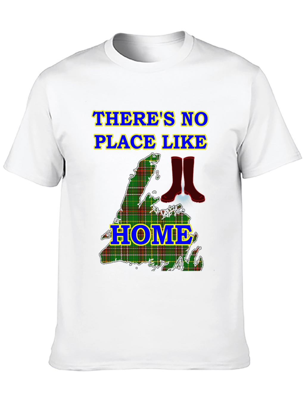 Nova Scotia Plaid Theres No Place Like Home T-Shirt