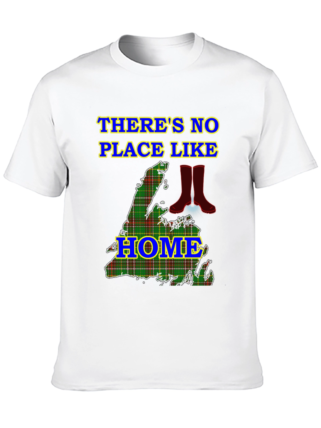 Nova Scotia Plaid Theres No Place Like Home T-Shirt