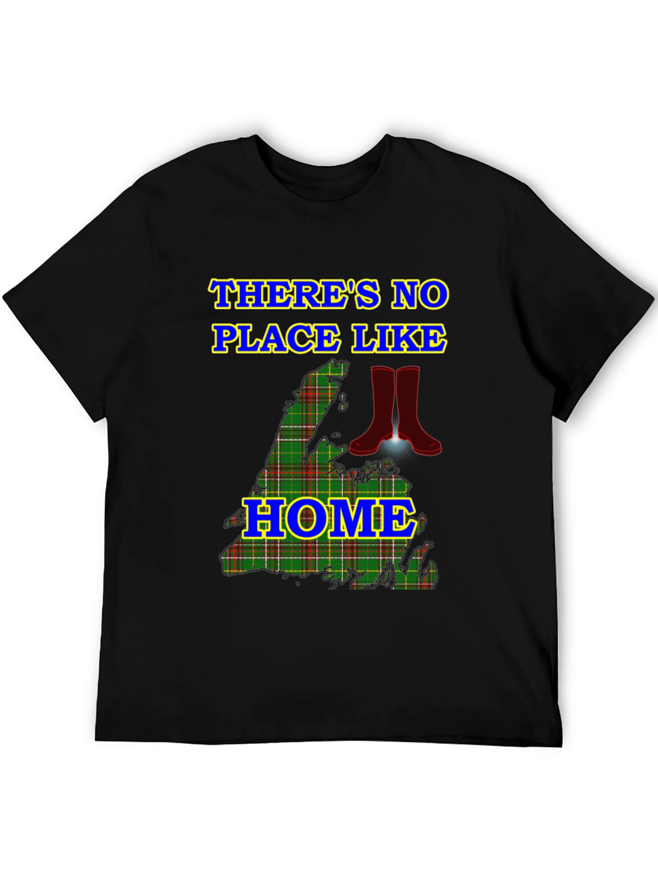 Nova Scotia Plaid Theres No Place Like Home T-Shirt