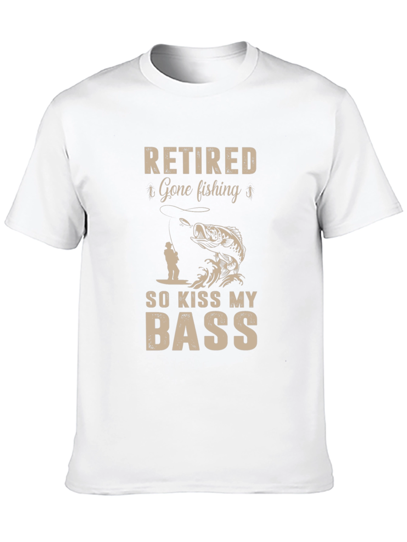 Retired Gone Fishing So Kiss My Bass T-Shirt