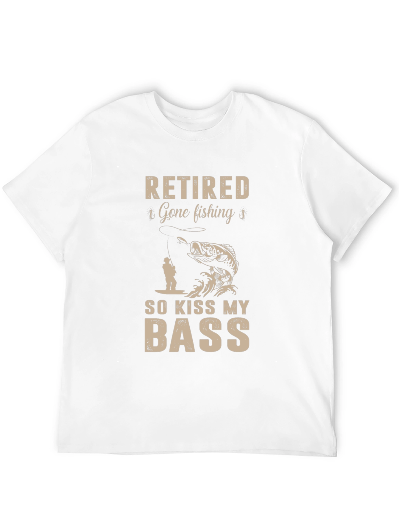 Retired Gone Fishing So Kiss My Bass T-Shirt