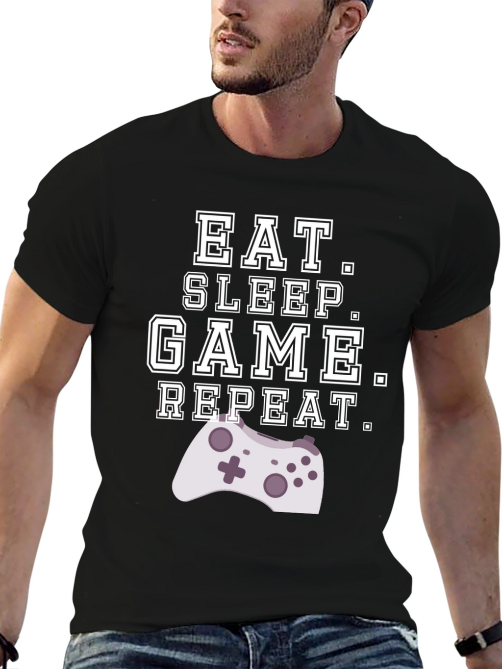 Eat Sleep Game Repeat Gamer T-Shirt