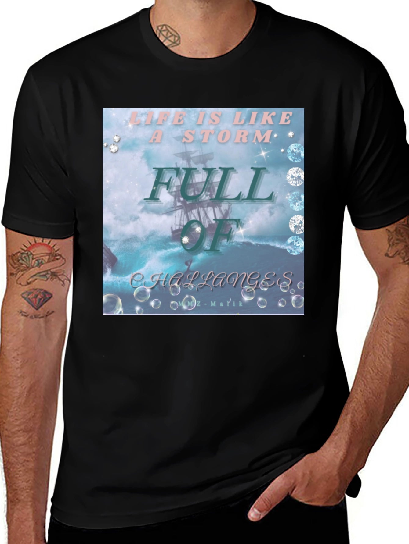 Life is Like a Storm Graphic T-Shirt