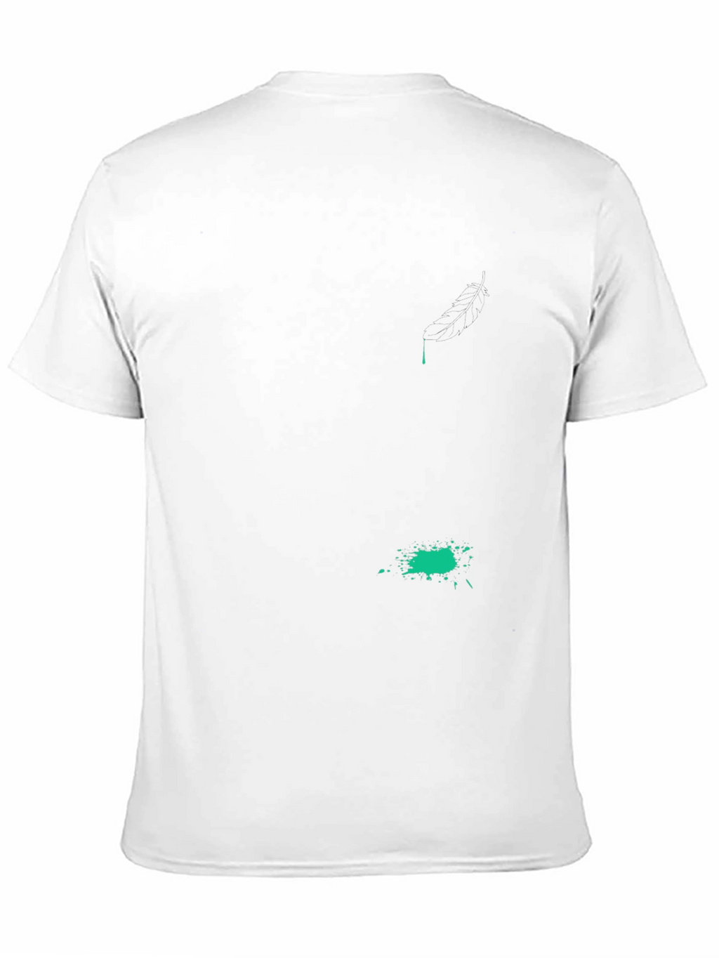 Black T-Shirt with Abstract Green Graphic